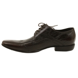 Zapatos formales para hombres 1063 Brown Domeno marrón 1