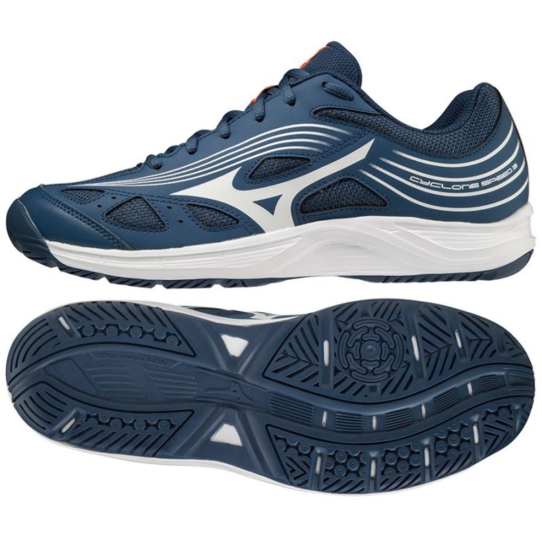 Zapatillas de voleibol Mizuno Cyclone Speed 3 M V1GA218021 azul azul 1 Zapatillas de voleibol Mizuno Cyclone Speed 3 M V1GA218021 azul azul 1