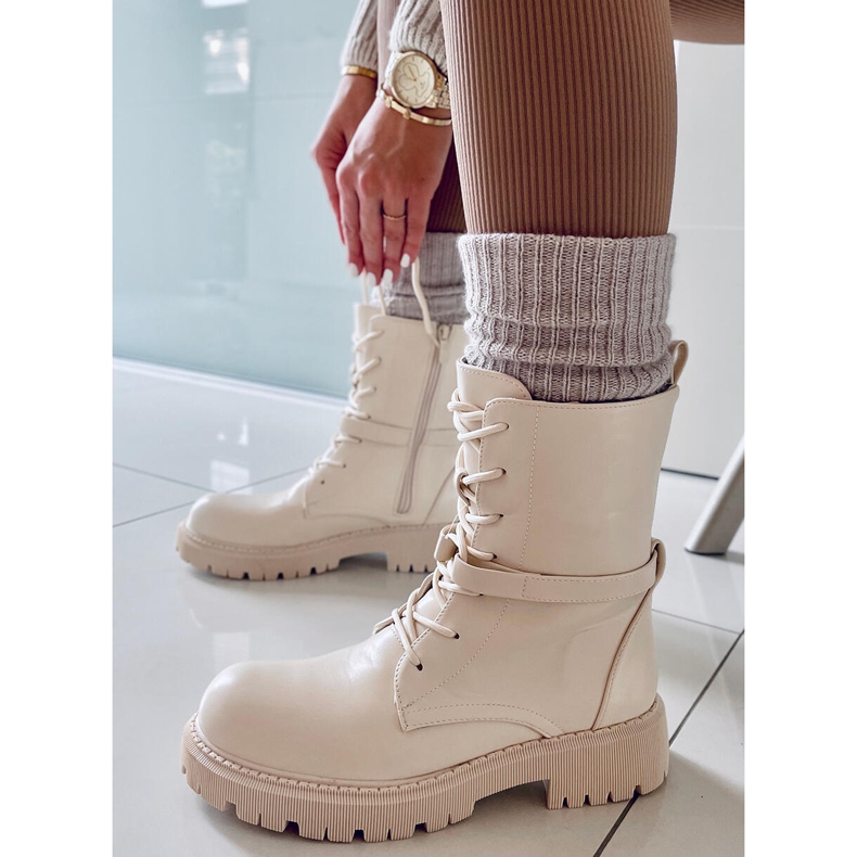PA1 Botas con cordones Barkley Beige 2
