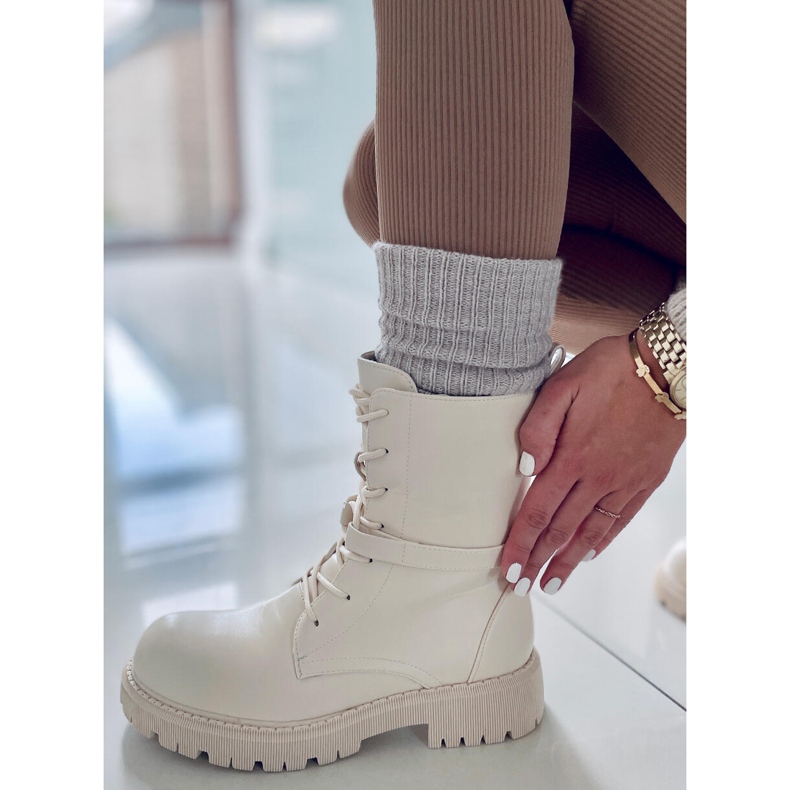 PA1 Botas con cordones Barkley Beige 1