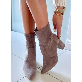 PA1 Botines de ante Kaki Natalie beige 4