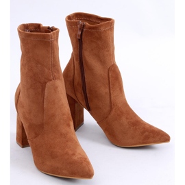 PA1 Botas de ante con tacón de Natalie Camel marrón 5