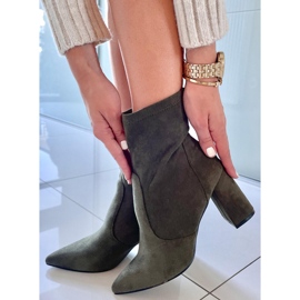 PA1 Botas de ante con tacón de Natalie Green verde 2