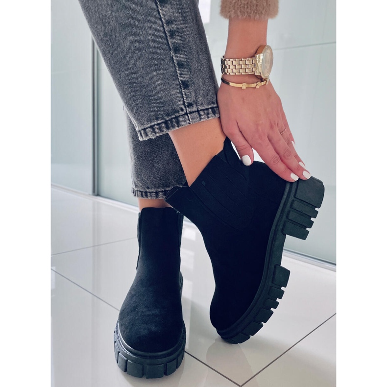 PA1 Botas Jodhpur de mujer Leigh Black negro 1