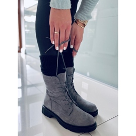 PA1 Botas con cordones de ante gris Lavey 4