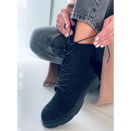 PA1 Botas con cordones de ante negro Lavey 2