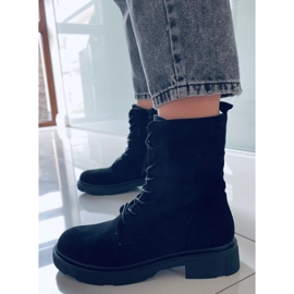 PA1 Botas con cordones de ante negro Lavey 1