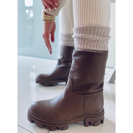 PA1 Botas con parte superior recta Bunton Army Green marrón caqui 1