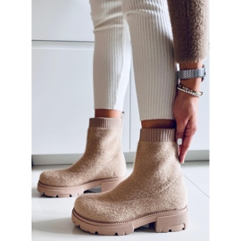 PA1 Botas estilo calcetín Roanna Khaki beige 4