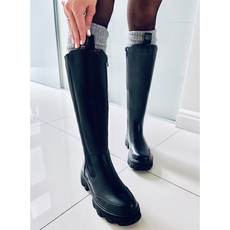 Botines con parte superior elástica de Roberts Black negro 2