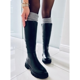 PA1 Botas de mujer con suela gruesa Baker Black negro 5
