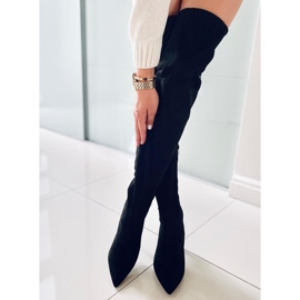 PA1 Botas por encima de la rodilla con tacón negro Becky 4