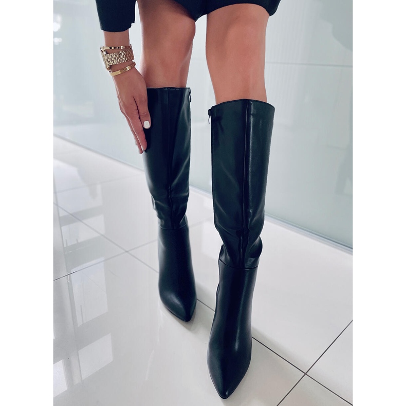 PA1 Tacones altos Tiffany negros clásicos 1