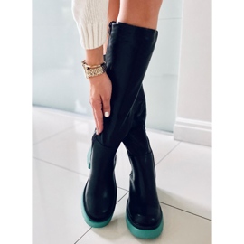 PA1 Botas con suela de color de Woods NEGRO/AZUL 1