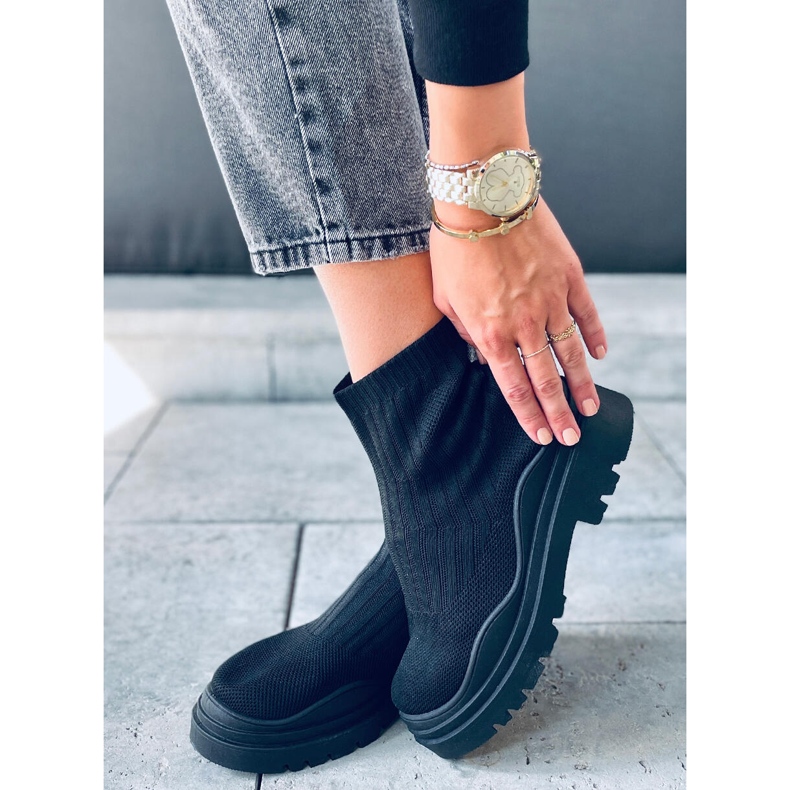 PA1 Zapatos calcetín tobilleros Silva NEGRO + NEGRO 2 PA1 Zapatos calcetín tobilleros Silva NEGRO + NEGRO 2