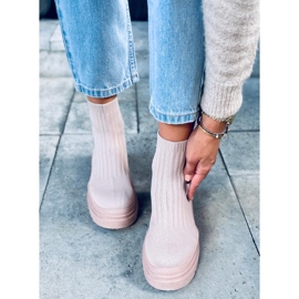 PA1 Calcetines tobilleros Silva NUDE + NUDE beige rosado 2