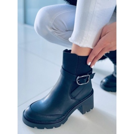 PA1 Botines negros de tacón ancho Carter 4
