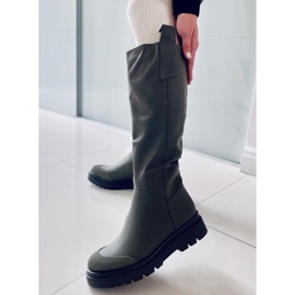 PA1 Botas de montar para mujer Gibbs Army Green verde 3