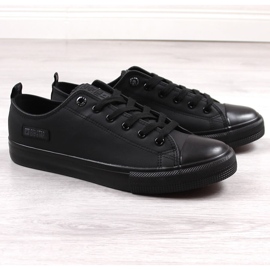 Deportivas negras de ecopiel para hombre Big Star KK174009 negro 2