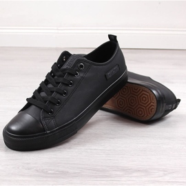 Deportivas negras de ecopiel para hombre Big Star KK174009 negro 4