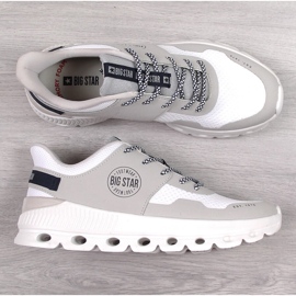 Cómodas zapatillas deportivas de mujer en la plataforma Big Star LL174138 beige 3