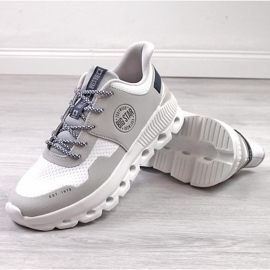 Cómodas zapatillas deportivas de mujer en la plataforma Big Star LL174138 beige 4