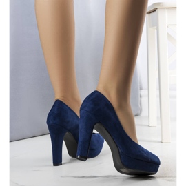 PA1 Zapatos de tacón azul marino de Tatum 2
