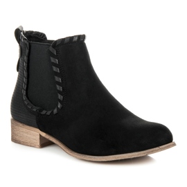 Erynn Botines Chelsea de ante negro 1