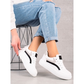 Weide Zapatos casuales en la plataforma blanco 3