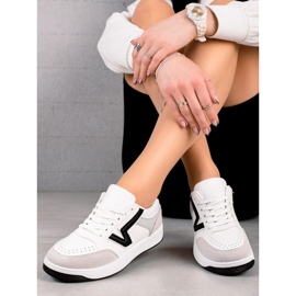 TRENDI zapatillas deportivas de moda blanco multicolor 2