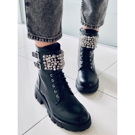 PA1 Botines negros con cuentas Vance 2