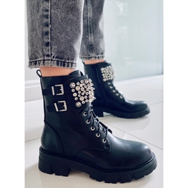 PA1 Botines negros con cuentas Vance 1