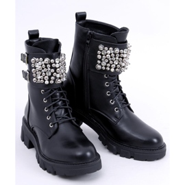 PA1 Botines negros con cuentas Vance 4