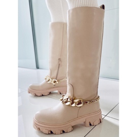 PA1 Botas con cadena July Beige 5