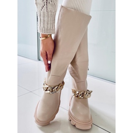 PA1 Botas con cadena July Beige 3