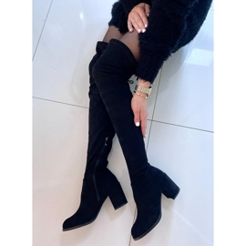 PA1 Botas hasta el muslo con tacón de Winona Black negro 4