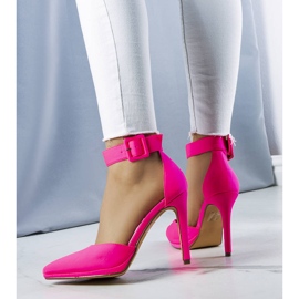 PA1 Zapatos de tacón rosa neón Gerardo rosado 1
