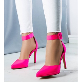 PA1 Zapatos de tacón rosa neón Gerardo rosado 2
