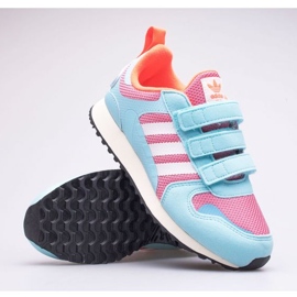 Zapatos adidas Zx 700 Hd Cf C Jr FY2654 azul rosa 1