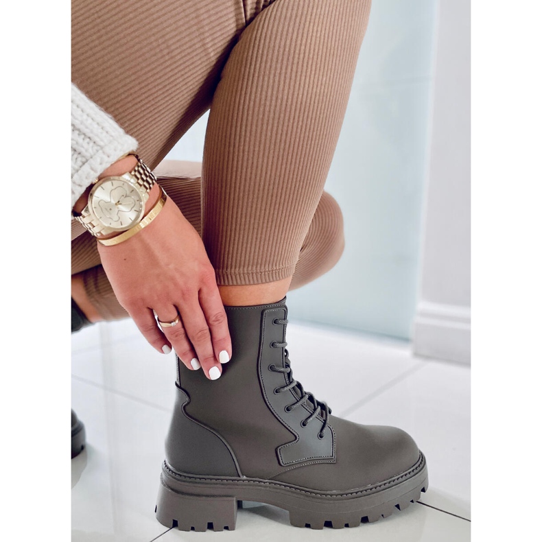 PA1 Botas con cordones Tamar Green verde 1 PA1 Botas con cordones Tamar Green verde 1