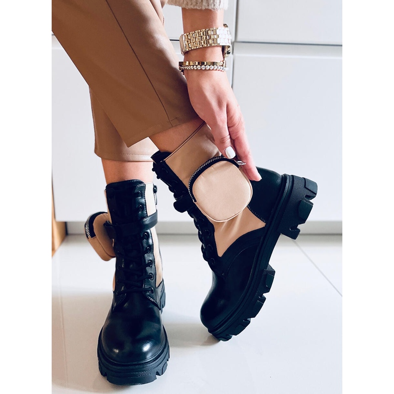 Botas con cordones Victor Beige 1 Botas con cordones Victor Beige 1