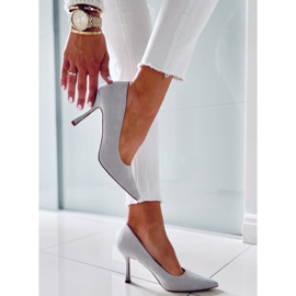 PA1 Stilettos mujer Giorgia Grey ante gris 5