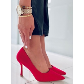 PA1 Stilettos mujer Giorgia Red ante rojo 5