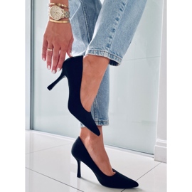 PA1 Stilettos mujer Giorgia Black ante negro 2