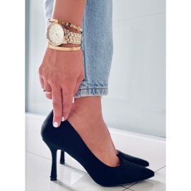 PA1 Stilettos mujer Giorgia Black ante negro 4