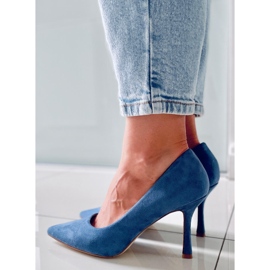 PA1 Stilettos mujer Giorgia Blue ante azul 3