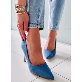 PA1 Stilettos mujer Giorgia Blue ante azul 4