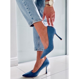 PA1 Stilettos mujer Giorgia Blue ante azul 5