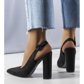 PA1 Zapatos negros de tacón abierto Jaylee 2