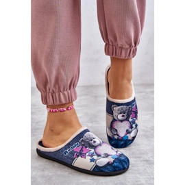 BEFADO S.A. Pantuflas Befado Osito Con Corazón 155D210 Azul Marino 4